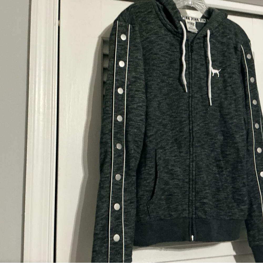 Victoria's Secret Pink Charcoal Hoodie - Picture 2 of 5